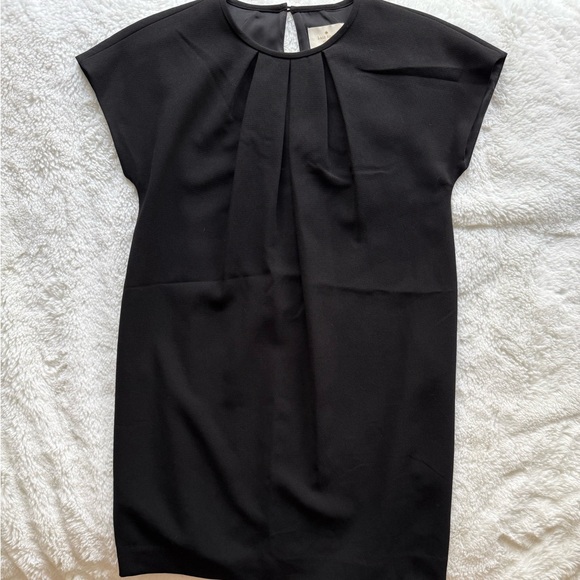 KATE SPADE NEW YORK Black Crepe Cap Sleeve Mini Shift Dress Size 4 - Picture 5 of 5